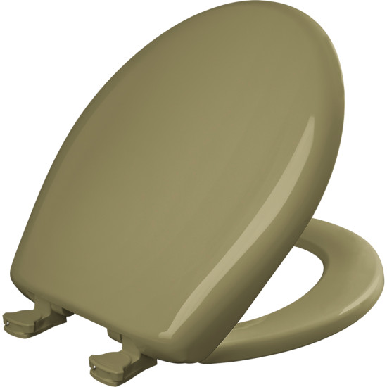 brown plastic toilet seat