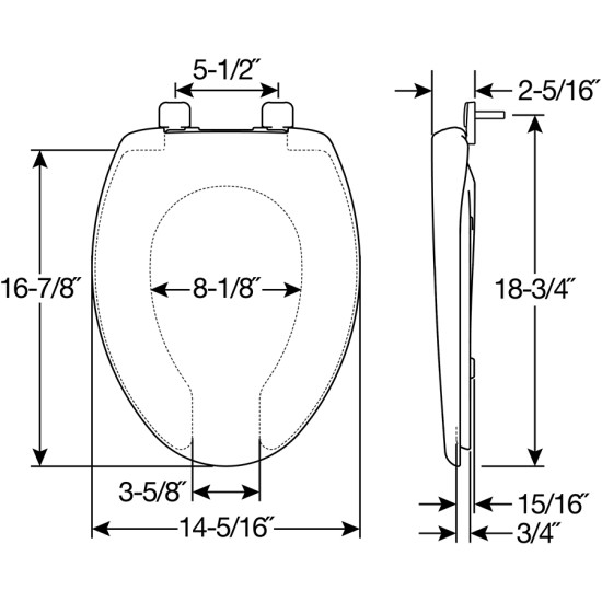 Church Toilet Seat 290TLA 000