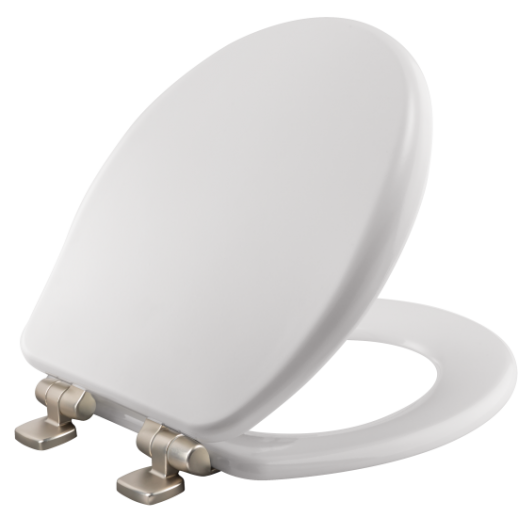 Round White Adjustable Bemis Toilet Seats