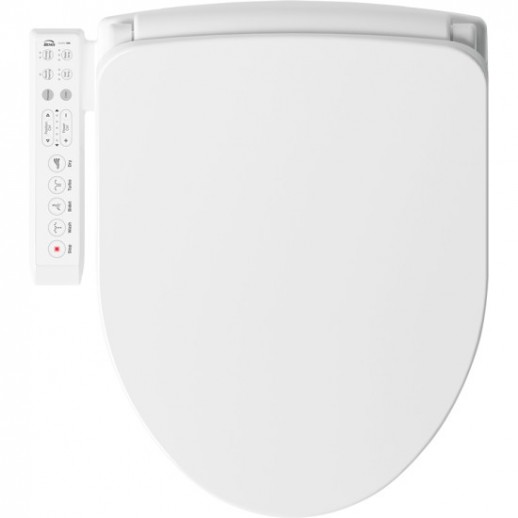 Elongated White Bemis Bidet Toilet Seats