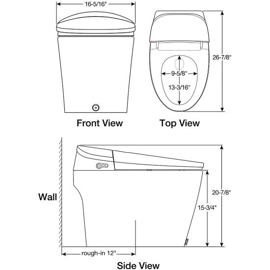 Bemis Sanctuary Toilet Seat S5000E 000 | Toiletseats.com